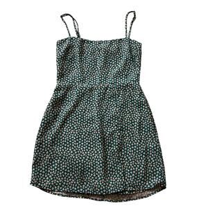 Resa mini green white sleeveless dress size XS